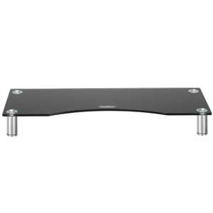 "New Other" Large Black Curved Glass Monitor Stand/Riser for £10.39 unig code @ eBay / ts_domestics