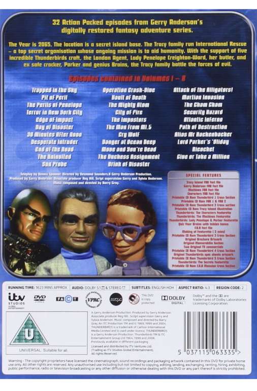 Thunderbirds Classic - Complete Collection (9-Disc Box Set) DVD (Used) £7.19 with code @ World of Books