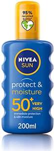 Nivea Sun Protect & Moisture Suncream Spray SPF 50+ £5 / £4 with subscribe & save at Amazon