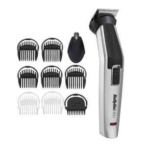 BaByliss MEN 10 in 1 Titanium Face and Body Multi Grooming Kit with Nose Trimmer Head