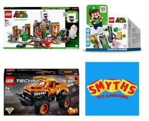 LEGO Technic 42135 Monster Jam El Toro Loco £13.99 / Super Mario 71401 Luigi's Mansion Haunt-and-Seek Expansion Set £55.99 @ Smyths