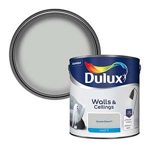 Dulux 500006 Matt Emulsion Paint For Walls And Ceilings - Goose Down 2. 5 Litres - £14 @ Amazon