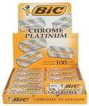 BiC Chrome platinum DE Razor Blades 100 pack £8.79 @ Amazon