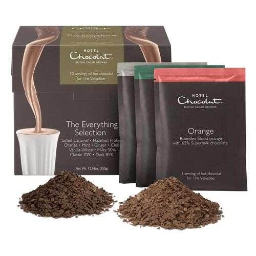 Hotel Chocolat The everything selection drinking chocolate 2 boxes for £10 - short dated 12/22 instore @ Hotel Chocolat (Clarks Village)
