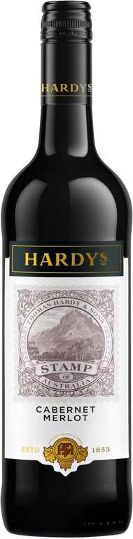 Hardys Stamp Cabernet Merlot Red Wine, 75cl (Pack of 6) 11% ABV (£25.08 S&S)