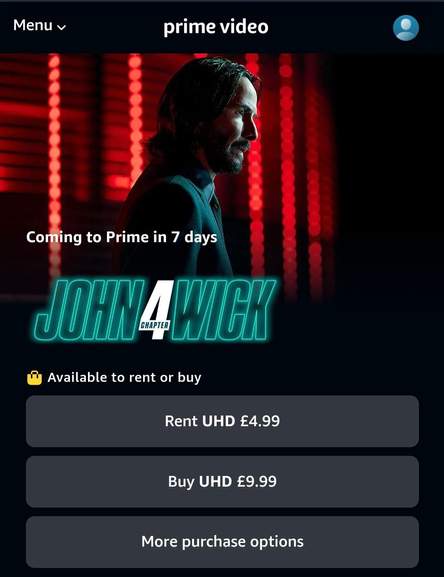 Prime Video: John Wick: Chapter 4