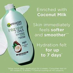 Garnier Intensive 7 Days Coconut Milk & Probiotic Extract Body Lotion (400ml) - £2.49 (£2.37 with Subscribe & Save) - @ Amazon