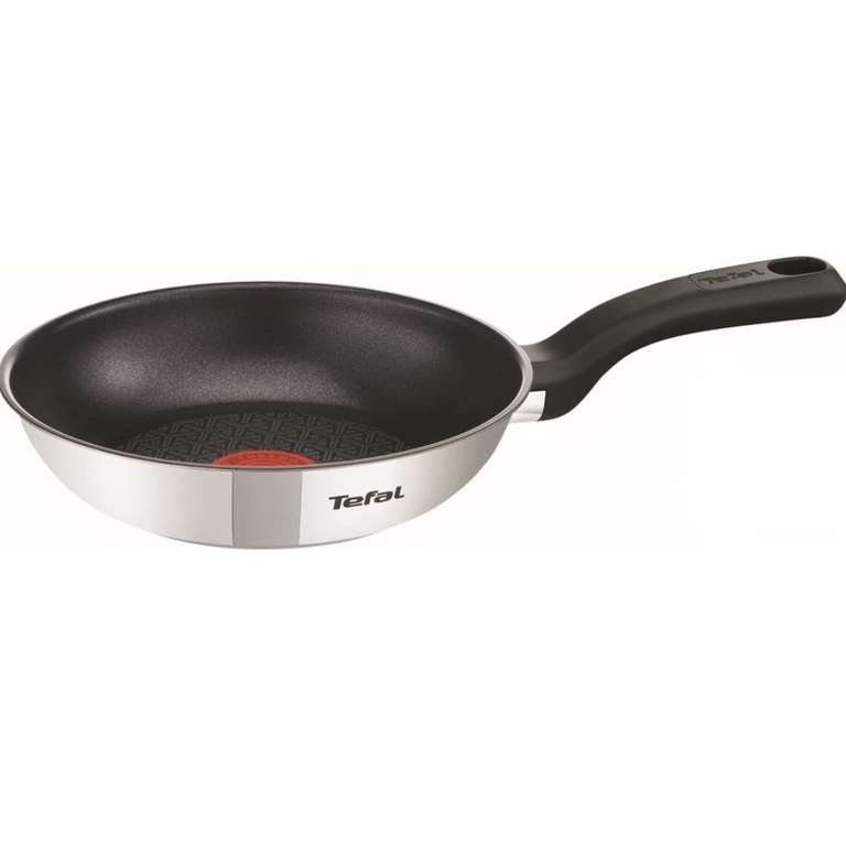 Tefal 20cm Comfort Max Stainless Steel Non-Stick Frying Pan, Silver - £15.49 @ Amazon