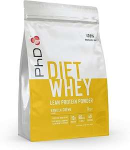 PhD Nutrition Diet Whey Low Calorie Protein Powder, Low Carb, High Protein Lean Matrix, Vanilla Crème Diet Whey Protein Powder