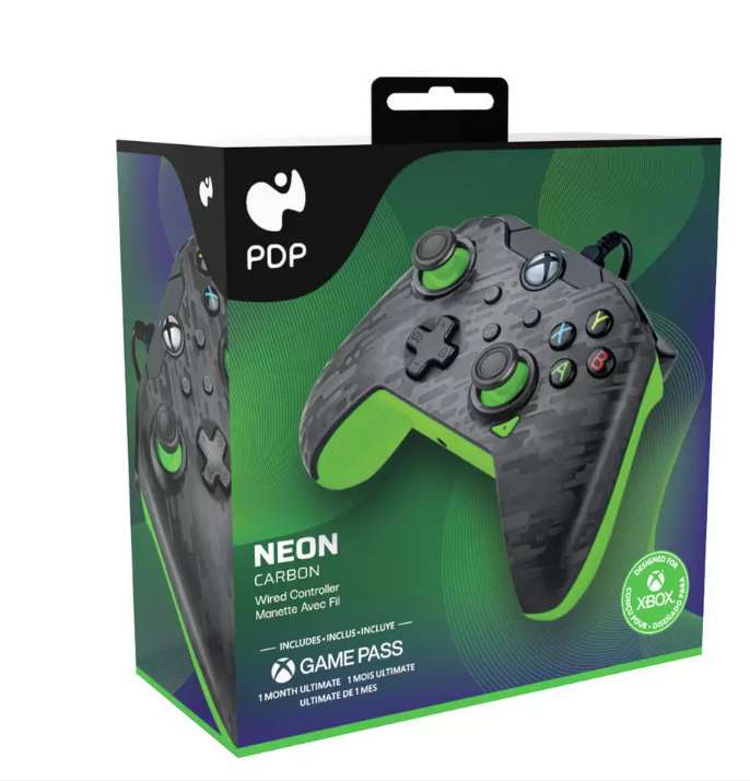 Xbox Wired Controller Neon Carbon - Officially Licensed £24.99 @ Argos free click and collect