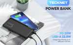 TECKNET Power Bank, 10000mAh 22.5W PD3.0 QC4.0 Portable Charger - with code
