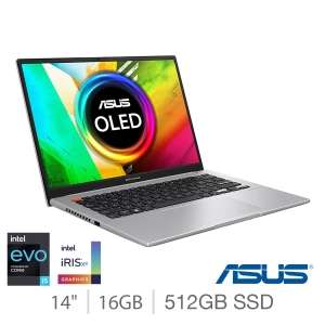 ASUS VivoBook, Intel Core i5-12500H, 16GB RAM, 512GB SSD, 14 Inch 2.8K OLED Laptop At Checkout