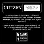 Citizen Eco-Drive Men's Stainless Steel Black Dial Watch / Citizen Eco-Drive Men's Stainless Steel Bracelet Watch W/code - 6Yrs Guarantee