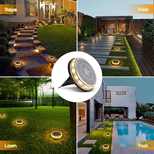 Aigostar Solar Ground Lights，Deck Lights Solar Powered 4 Packs sold at dispatched by SparklEN FBA