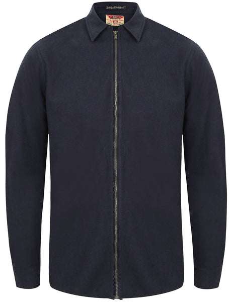 Men’s Zip Through Long Sleeve Cotton Shirts for £7.19 with code + £2.80 delivery at Tokyo Laundry