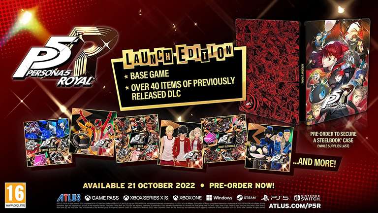 Persona 5 Royal Launch Edition PS5 (With Steelbook) £21.99 + Free Reserve & Collect @ Game
