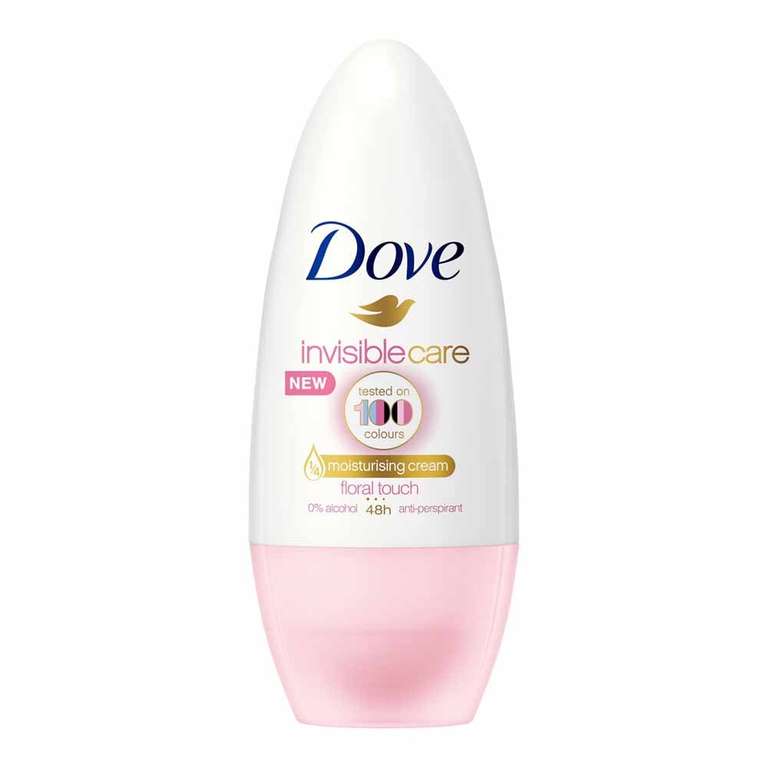 Dove Invisible Care Floral Touch Roll On Deodorant 50ml 75p Collection @ Wilko