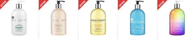 Baylis&Harding Hand Soap-Jasmine&Apple Blossom/Vanilla & Almond Oil/Sweet Mandarin & Grapefruit/Sea Salt & Wild Mint/Limited Edition 500ml