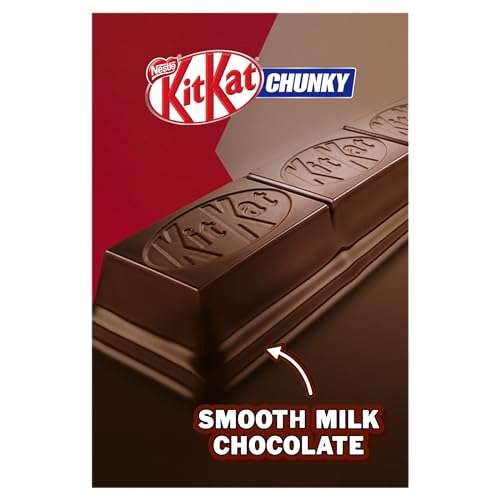 KitKat Chunky Milk Chocolate Bar Multipack, 4 x 40 g