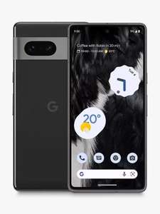Google Pixel 7 Smartphone, Android, 6.3”, 5G, SIM Free, 128GB, Licorice Black - Discount At Checkout For My John Lewis Members