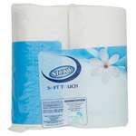 Nicky Soft Touch 2 Ply Toilet Tissue, Pack of 4 Rolls