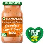 Plantastic Pasta Sauce Sweet Potato & Caramelised Onion/Spicy cajun/Tomato & pepper 350G Clubcard Price