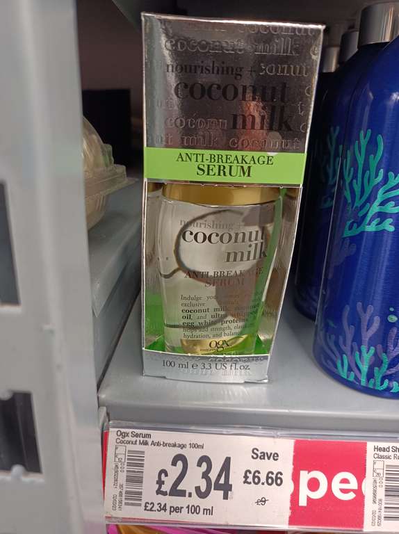 Ogx Coconut milk Anti-Breakage Serum 100ml for £2.34 @ Asda - Preston (Fulwood)
