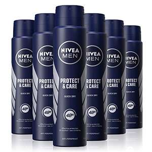Nivea Men Protect and Care Anti-Perspirant Deodorant Spray 250 ml - Pack of 6 (£13.50 with Sub&Save)