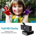 NexiGo N60 1080P Webcam with Microphone, Adjustable FOV, Zoom, Software Control & Privacy Cover - Sold by NexiGo UK FBA