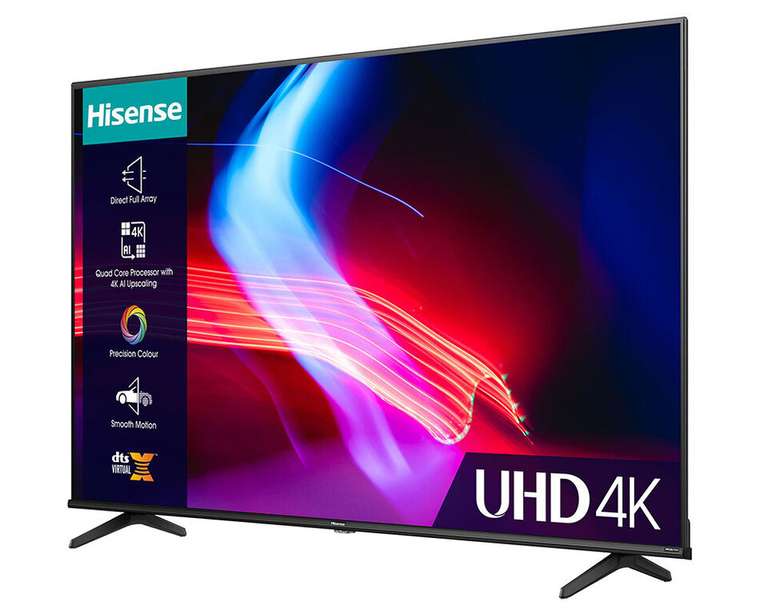 Hisense 65A6KTUK A6K 65" 4K UHD HDR Smart TV w/code sold by Crampton and Moore (UK Mainland)