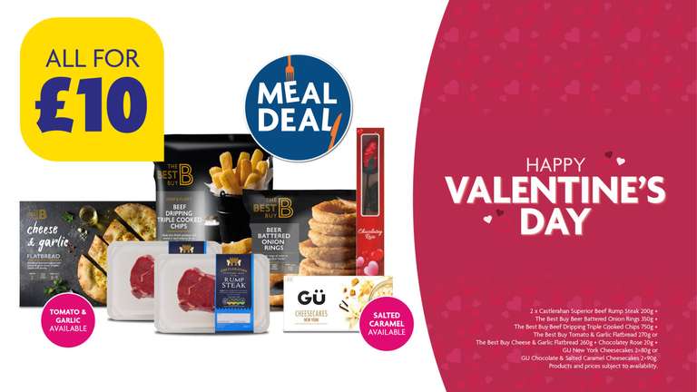 Heron Foods Valentine's Meal Deal