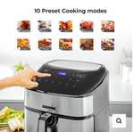 Geepas 10-In-1 Rapid Air Instant Vortex Air Fryer 7.5L - 2 Year Warranty - 1800w - + Free Recipe E-Book - Delivered With Code