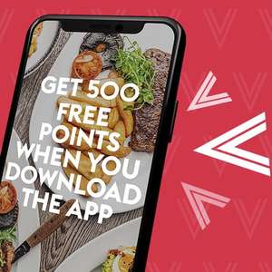 Free £5 worth of points (500 points) to spend on food/drink at Pub & Grill when you signup for Village Rewards app (new members)