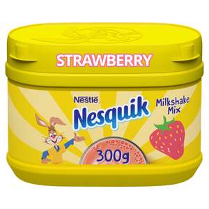 Nesquik Strawberry Flavoured Milkshake Powder 300g Tub £2 @ Iceland