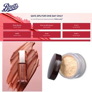 20% off Selected Premium Beauty + Free Click and Collect over £15 (otherwise £1.50) - @ Boots