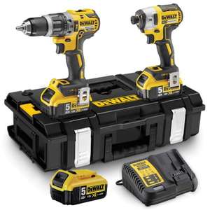 DeWalt DCK266P3 18v XR Brushless Combi Drill and Impact Driver Twin Kit C/W 3 x 5ah Batteries - £279.99 Delivered @ Powertoolmate