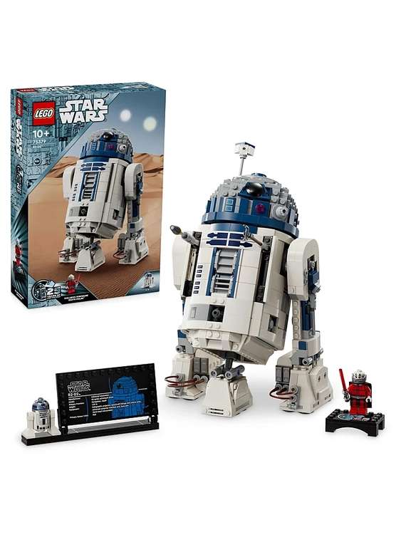 LEGO Star Wars R2-D2 Droid Figure Building Toy 75379 - at checkout free click and collect