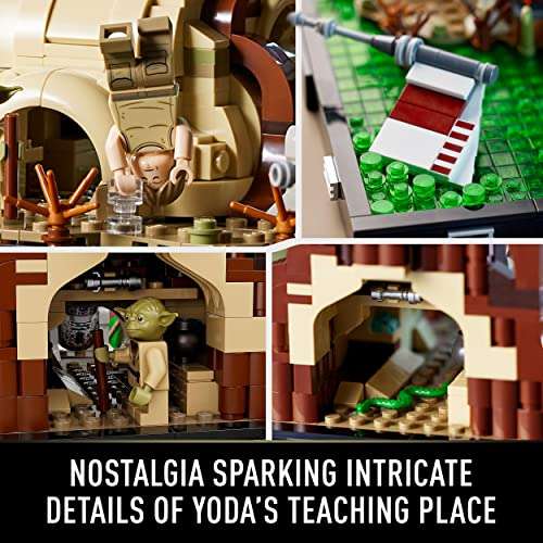 LEGO 75330 Building Set, Star Wars Dagobah Jedi Training Diorama Set