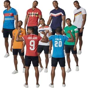 Men European England Football Polo T-Shirt - e.g. Italy, France, Belgium, Germany - New - Sold by Baron Jon