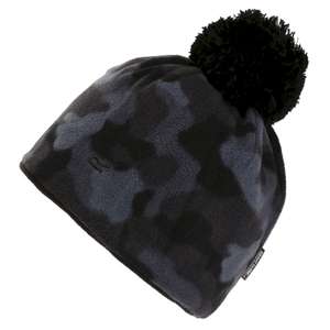 Kids' Fallon Printed Fleece Hat | Black Camo / Lilac Frost £2.25 using code (free click and collect) @ Regatta