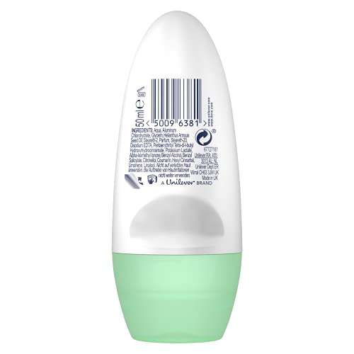 Dove Go Fresh Cucumber & Green Tea Anti-perspirant Deodorant Roll-On 50 ml Amazon Minimum order 3 x £1 or 95p s&s
