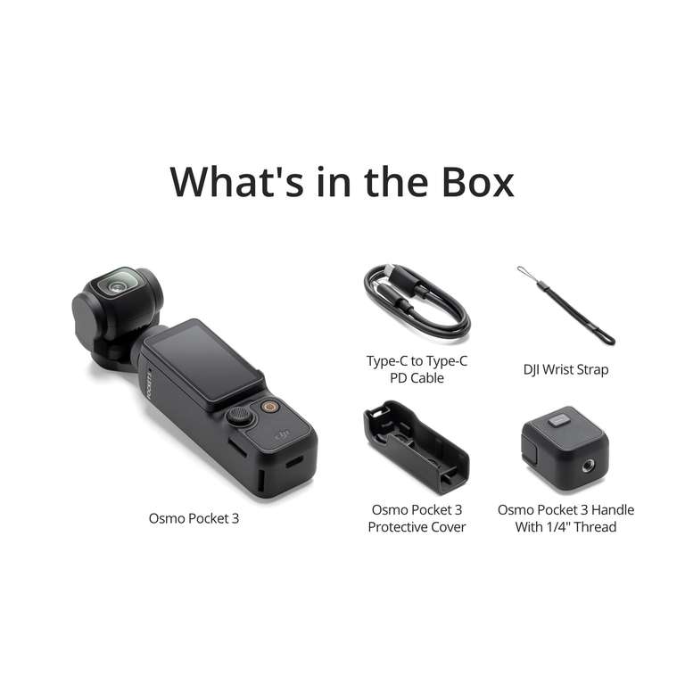 DJI Osmo Pocket 3 £289 at Amazon - 4K/120fps, 2 LCD, 3-Axis