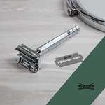 WILKINSON SWORD - Double Edge For Men | Premium Stainless Steel Safety Razor | Razor Handle + 5 Blade Refills £13.33 @ Amazon