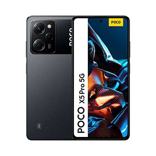 POCO X5 Pro 5G - Black 8GB RAM/256GB ROM/6.67”120Hz FHD+ POLED/Snapdragon778G/pro-grade 108MP Camera/5000mAh, NFC/UK Version 2 Year Warranty