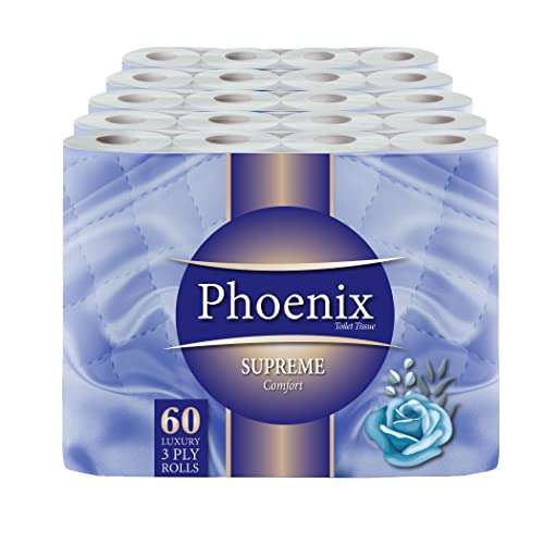 60 Phoenix Soft Supreme Luxury Toilet Rolls Bulk Buy £18.99 Dispatches from and Sold by Alta Essentials Amazon