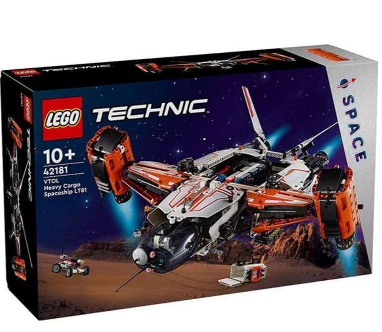 LEGO 42181 Technic VTOL Heavy Cargo Spaceship LT81 £64.80 | 42180 Technic Mars Crew Exploration Rover £93.60 |with code
