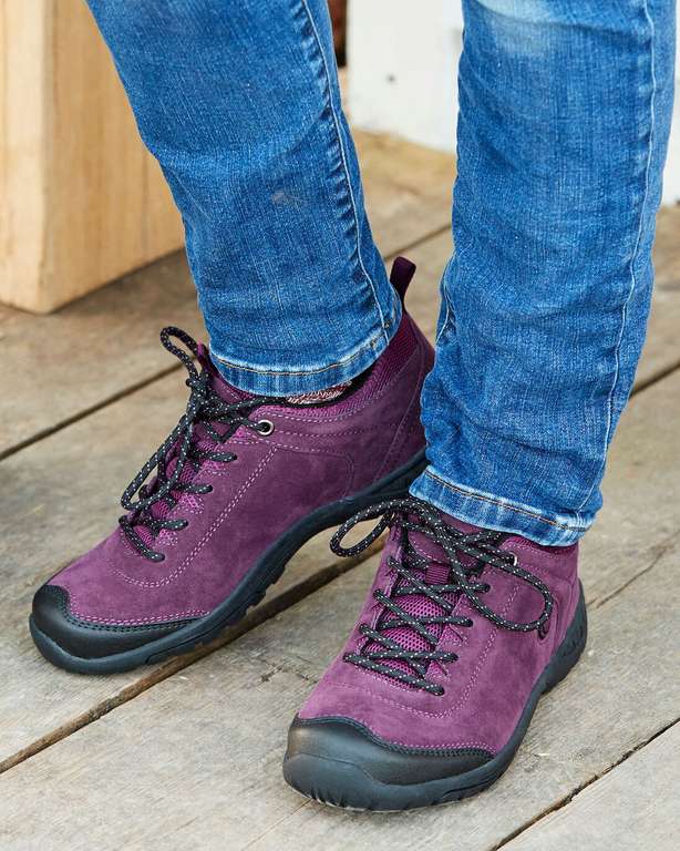 Edale Walking Shoes in Everglade/Chocolate/Navy/ Bright Plum £22 + £3.99 delivery @ Cotton Traders