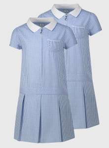 Blue Gingham Sporty Dress 2 Pack, ages 5-13 years available - £7.50 / £11.45 delivered @ Sainsbury's Tu Clothing