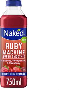 Naked Ruby Machine Super Smoothie (Raspberry, Pomegranate & Strawberry) 750ml - 99p @ Farmfoods