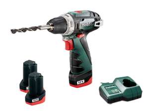 Metabo 12V Li-Ion Drill/Screwdriver Kit with 2x2Ah Batteries & Charger - w/Code, Sold by FFX (UK Mainland)